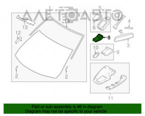 Pre-Crash System Laser sensor Mazda 6 13-21