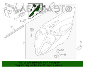 Capac oglindă laterală dreapta față Mazda 6 13-21