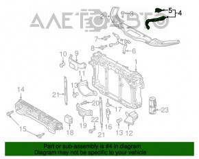 Bara dreapta a televizorului Mazda 6 13-17, nou, original OEM