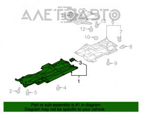 Protecția carterului dreapta Mazda 6 13-17 nouă originală