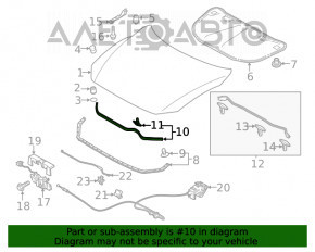 Уплотнитель капота задний Mazda 6 13-21 новый OEM оригинал