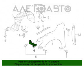 Suport aripa dreapta Mazda 6 13-21 nou OEM original