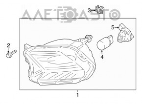 Semnalizator dreapta Ford Escape MK3 17-19 restilizat galben fără PTF