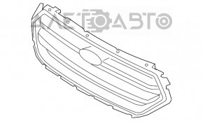 Решетка радиатора grill Ford Escape MK3 17-19 рест серая с хромом