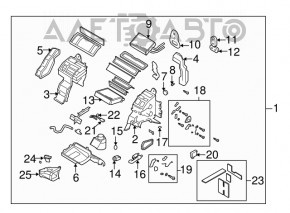 Клапан печки кондиционера Mazda CX-7 06-09