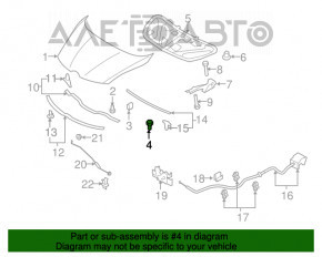 Bara de capota Mazda 6 13-21 pe televizor nou OEM original