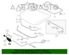 Замок капота Mazda 6 13-17 новый OEM оригинал