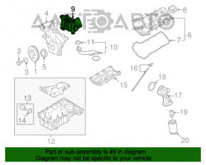 Масляный насос ДВС Ford Explorer 11-19 3.5