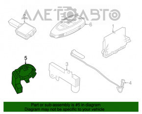 Antena imobilizatorului Ford Focus mk3 11-18