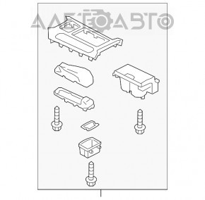 Panoul de control al radio-ului și navigației Mazda 6 16-17 SUA restyled