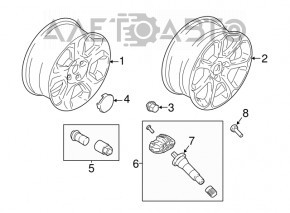 Roată de 16 inch pentru Ford Ecosport 18-22, tip 2