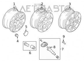 Roată de 17x7J Ford Ecosport 18-22 tip 6