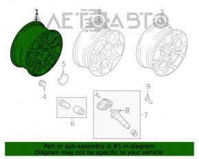 Roată de 17 inch pentru Ford Ecosport 18-22