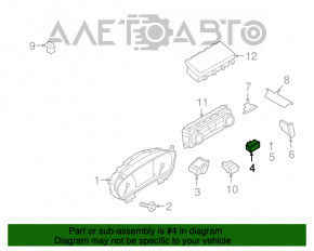 Comutatorul de sub volan stânga Ford Ecosport 18-22