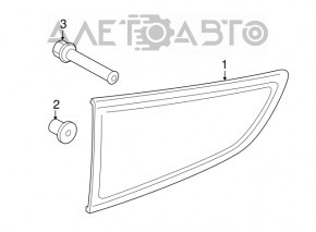 Lampa interioară pentru capacul portbagajului dreapta Ford Ecosport 18-22, închisă.