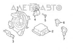 Senzor airbag dreapta spate Ford Ecosport 18-22