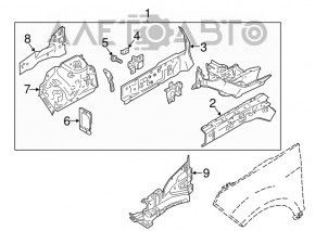 Partea din față stânga Ford Ecosport 18-22