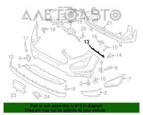 Suportul pentru bara de protecție față dreapta Ford Ecosport 18-22