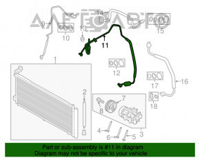 Трубка кондиционера конденсер-компрессор Ford Ecosport 18-22 2.0