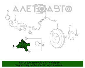 Cilindrul principal de frână Ford Ecosport 18-22 cu rezervor