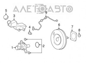 Cilindrul principal de frână Ford Ecosport 18-22 cu rezervor