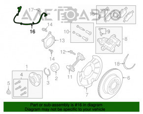 Senzor ABS spate dreapta Ford Ecosport 18-19 FWD