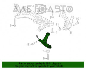 Maneta inferioară frontală stângă Ford Ecosport 18-22 crăpată silentioasă