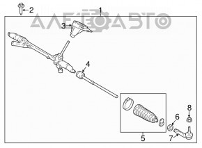 Bară de direcție Ford Ecosport 18-19 FWD