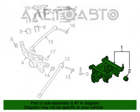 Подрамник задний Ford Ecosport 18-22 AWD