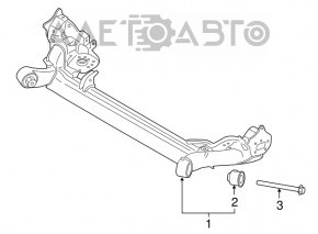 Балка задняя Ford Ecosport 18-21 FWD