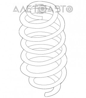 Пружина задняя левая Ford Ecosport 18-21 FWD