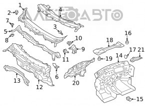 Plasticul de ștergătoare pentru Ford Ecosport 18-22