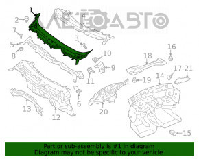 Grila stergatoarelor din plastic pentru Ford Ecosport 18-22