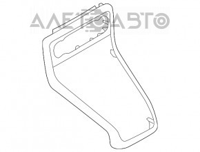 Capacul consolei centrale Ford Ecosport 18-22