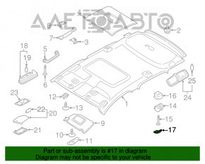 Clema plafon dreapta spate Ford Ecosport 18-22