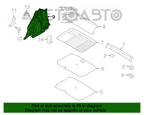 Обшивка арки правая Ford Ecosport 18-22