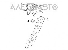 Capac spate dreapta superioara Ford Ecosport 18-19 gri