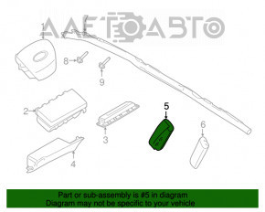 Airbagul scaunului drept al Ford Ecosport 18-22