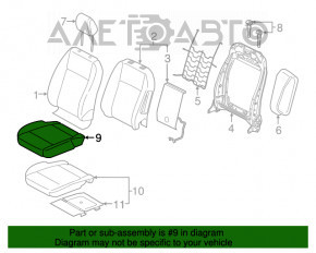 Scaun pasager Ford Ecosport 18-22, gri, textil, manual, fără airbag, pentru curățare chimică