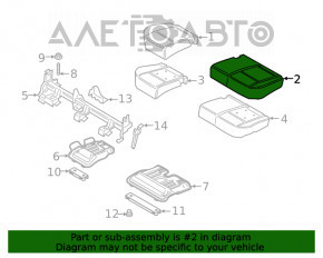 Rândul din spate al scaunelor, al doilea rând Ford Ecosport 18-22, material textil, gri, fără airbag, necesită curățare chimică