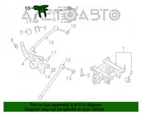 Suport flanșă roată spate dreapta Ford Ecosport 18-22 AWD