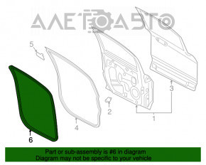 Уплотнитель дверного проема передний левый Ford Ecosport 18-22
