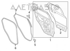 Ușă asamblată spate dreapta Ford Ecosport 18-22