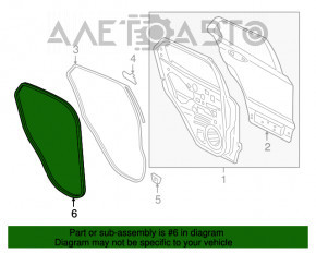 Garnitură de etanșare a cadrului ușii, spate dreapta, Ford Ecosport 18-22