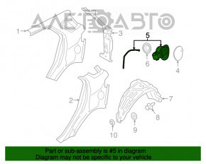 Лючок бензобака с корпусом Ford Ecosport 18-22