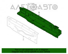 Задняя панель Ford Ecosport 18-22 2 части, графит