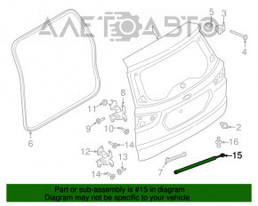 Амортизатор двери багажника Ford Ecosport 18-22