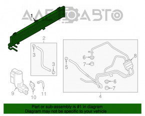 Радиатор охлаждения масло Ford Ecosport 18-22 2.0