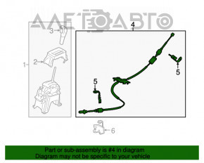 Трос АКПП Ford Ecosport 18-22