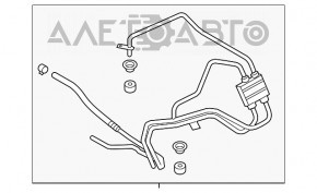 Трубки охлаждения АКПП Ford Ecosport 18-22 2.0 с клапаном